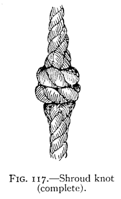 Illustration: FIG. 117.—Shroud knot (complete).